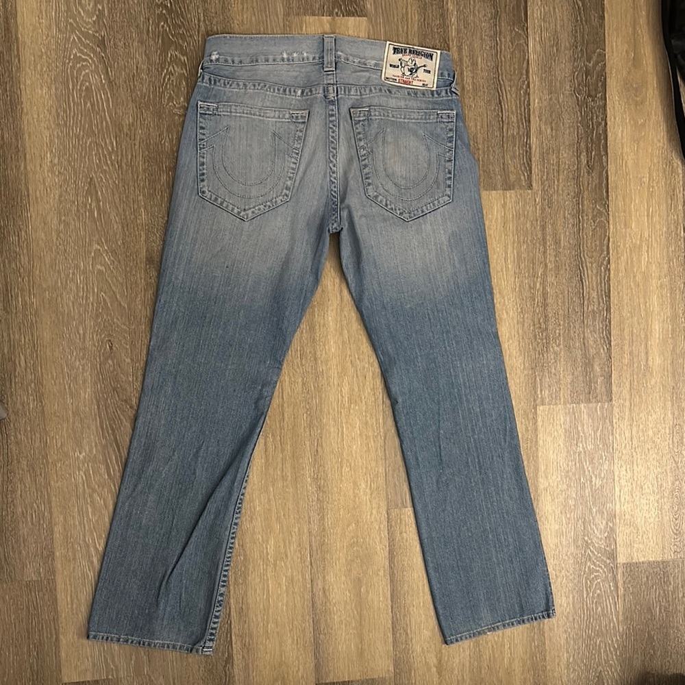 True Religion Light Blue Straight Jeans